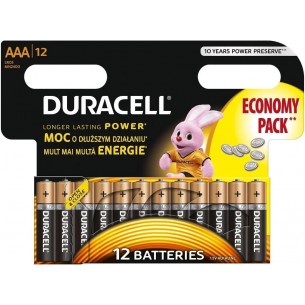 Battery AAA/R3/LR03 1.5V alkaline Duracell Basic 12 pcs.