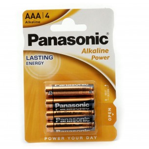 Battery AAA/R3/LR03 1.5V alkaline Panasonic Alkaline Power 4 pcs.