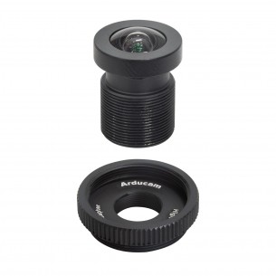 M23356H09 - 90° 1/2.3″ M12 wide angle lens with adapter for Raspberry Pi HQ camera