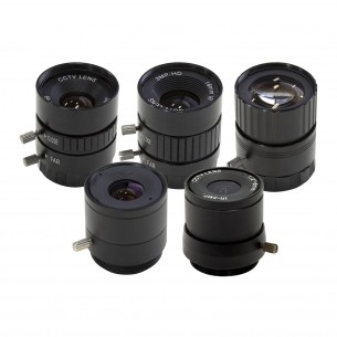 Set of 5 CS-Mount lenses for the Raspberry Pi HQ camera