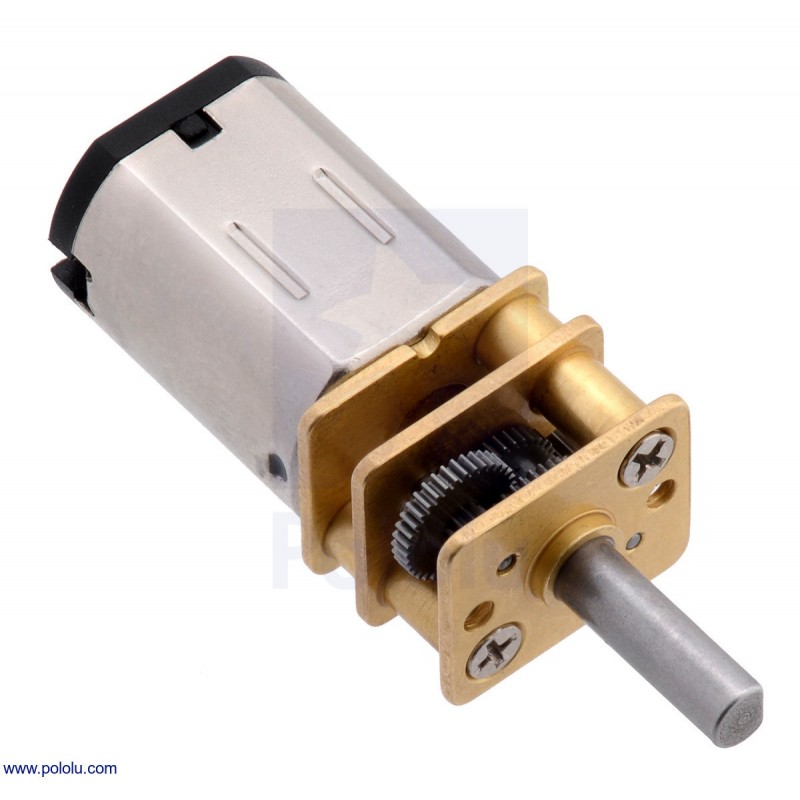 10:1 12V HPCB - Micro Metal Gearmotor with Extended Motor Shaft