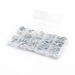 Set of cross screws, nuts and washers 500 pieces