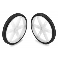 Pololu 70x8mm Wheels for Standard Servos with 5.8mm 25T Spline (White)