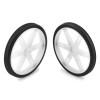 Pololu 70x8mm Wheels for Standard Servos with 5.8mm 25T Spline (White)