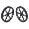 Pololu 90x10mm Wheels for Standard Servos with 5.8mm 25T Spline (Black)