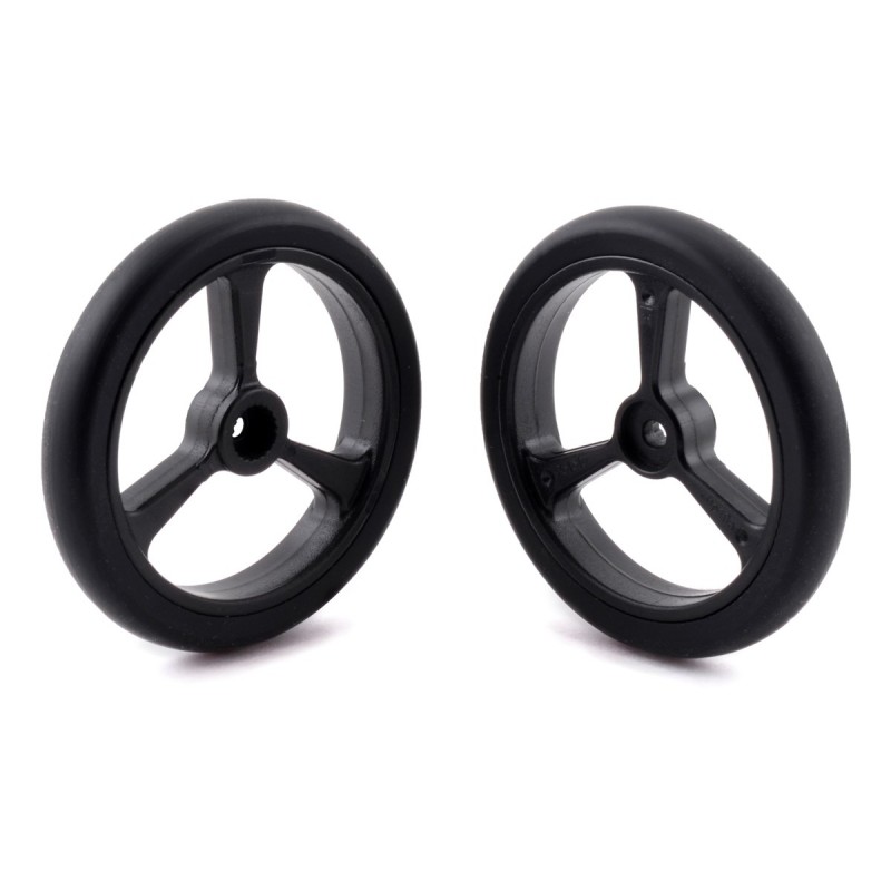 Pololu 40x7mm Wheels for Micro Servos with 4.8mm 20T Spline (Black)