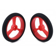 Pololu 40x7mm Wheels for Micro Servos with 4.8mm 20T Spline (Red)