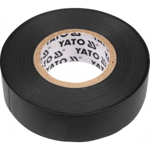 Black PVC electrical insulating tape 15mm x 20m x 0.13mm - YT-8159