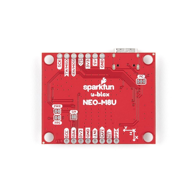 Qwiic GPS Dead Reckoning Breakout - GPS модуль з чіпом NEO-M8U (роз'єм U.FL)