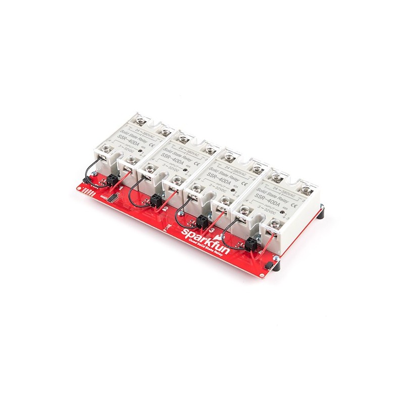 Qwiic Quad Solid State Relay Kit - module with four relays