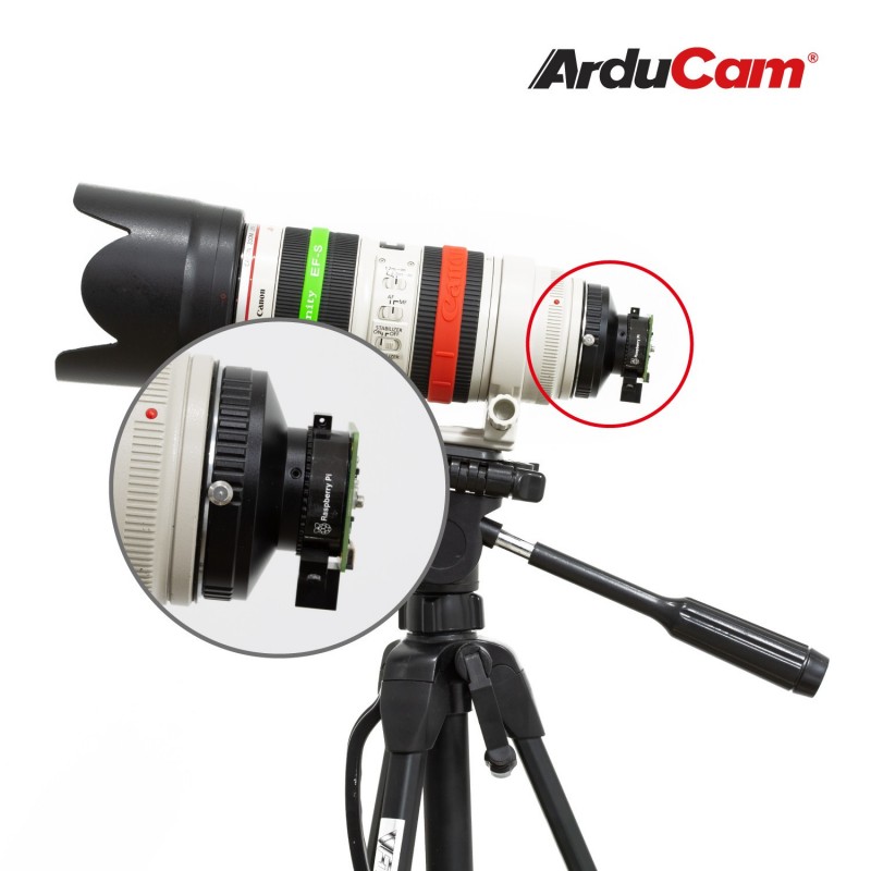 Adapter mocowania obiektywu Canon EOS do C-Mount dla Raspberry Pi HQ ...