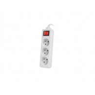 Power strip Lanberg 3m white 3 french sockets with circuit breaker