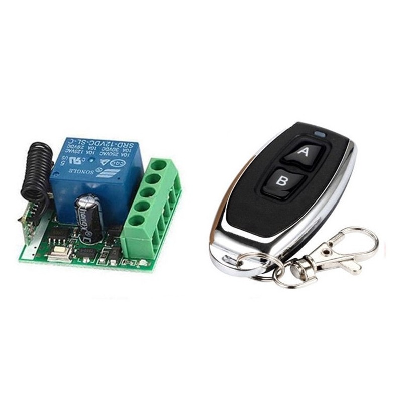 Wireless relay module 12V + 433MHz remote control - Kamami on-line