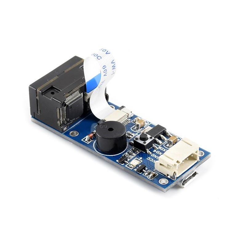 Barcode and QR scanner module