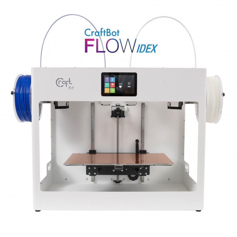 CraftBot Flow IDEX - 3D printer with two independent extruders