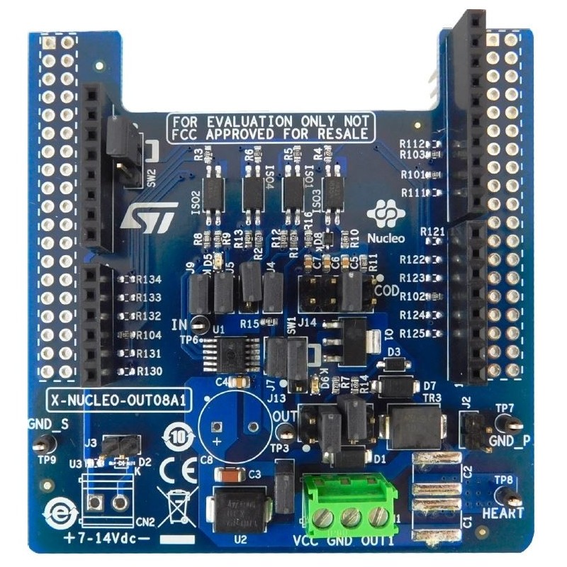X-NUCLEO-OUT08A1 - expansion board with digital outputs for STM32 Nucleo