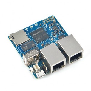 NanoPi R2S - Minicomputer with Rockchip RK3328 chip, Dual Ethernet and 1GB RAM