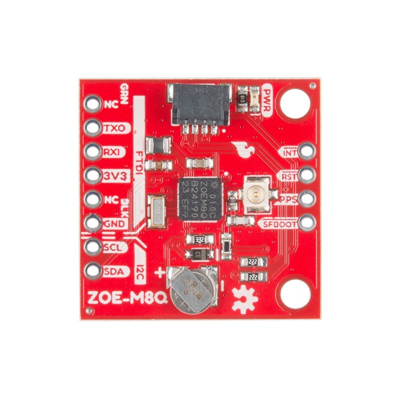 QWIIC GPS -прорив - GPS -модуль із системою Zoe -M8Q (U.FL Antennas Connector)