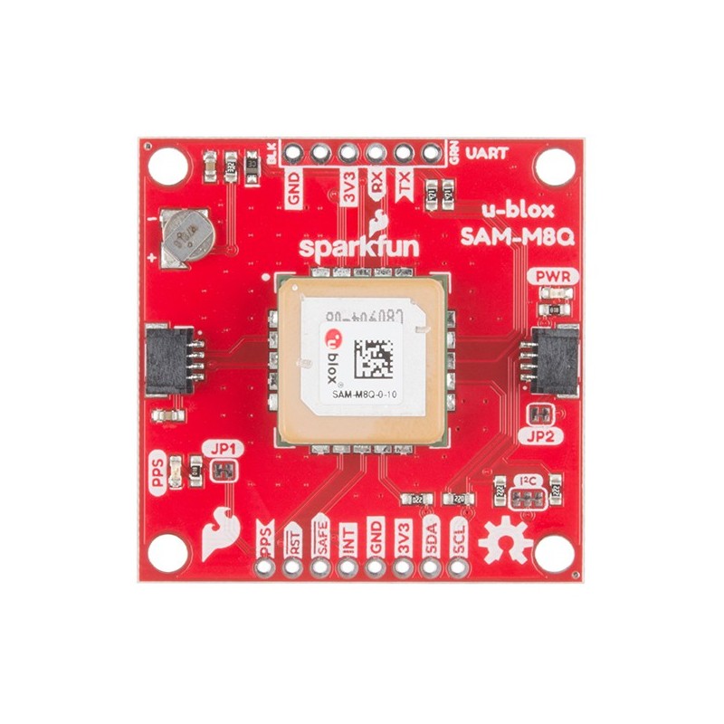 Qwiic GPS Breakout - GPS модуль з чіпом SAM-M8Q (чипова антена)