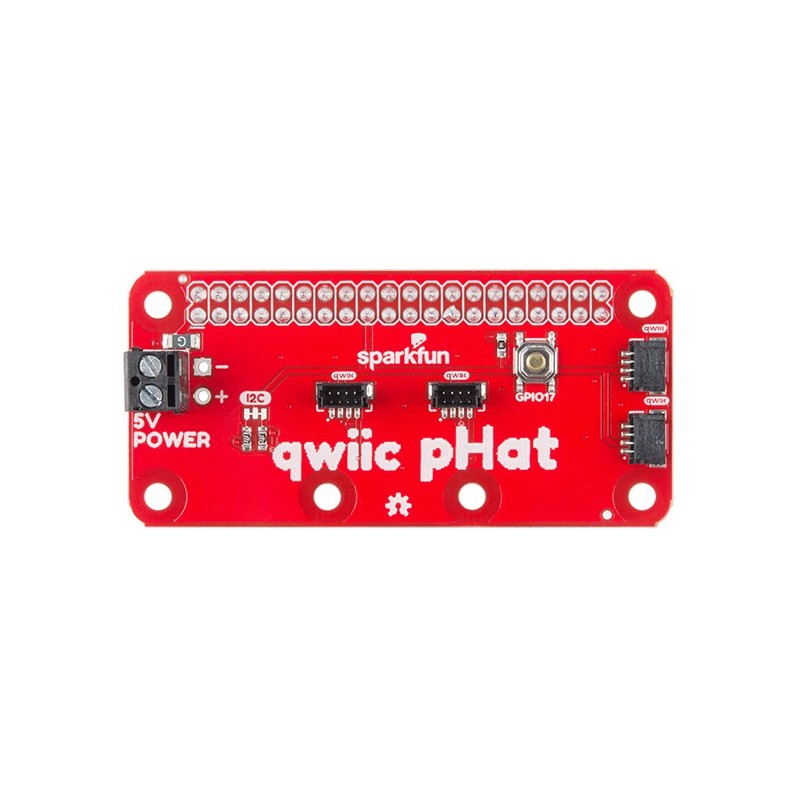 Qwiic pHAT v2.0 – накладка роз’ємів Qwiic для Raspberry Pi