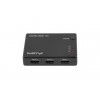 Switch video Lanberg 3x HDMI black + port micro USB - Z29501