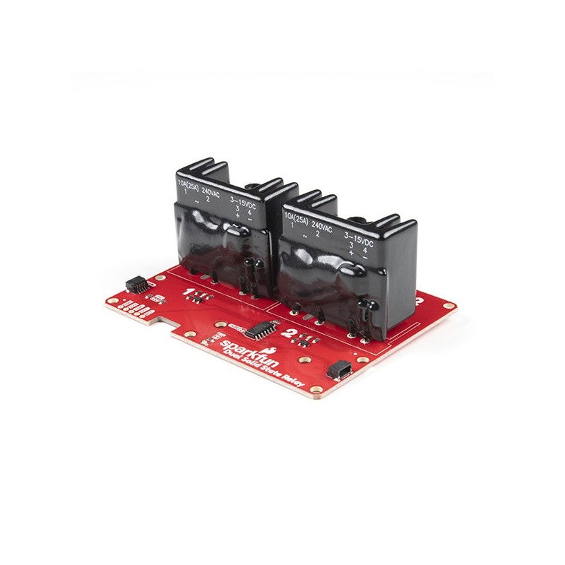 Qwiic Dual Solid State Relay - 2-channel module with 25A relays
