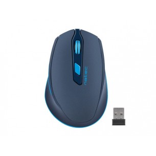 Mysz Siskin bezprzewodowa 2400DPI niebieska z cichym klikiem Natec