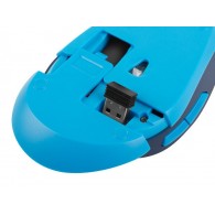 Mysz  bezprzewodowa 2400DPI niebieska z cichym klikiem Natec Siskin Z27997