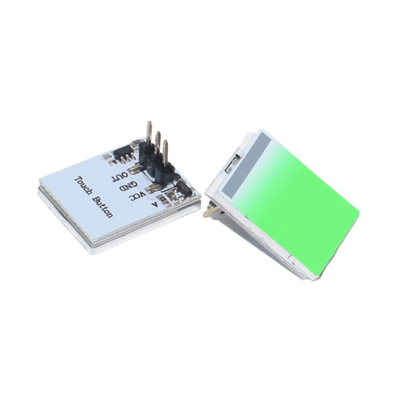 Touch button with LED backlight (green)