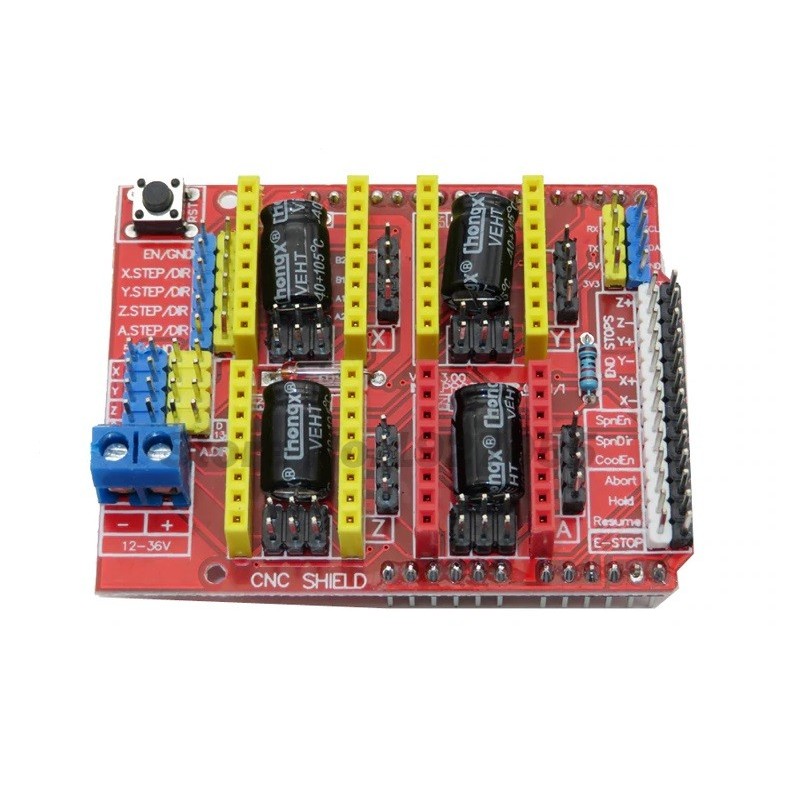 Extension module for a 3D printer or CNC machine + 4 A4988 controllers (compatible with Arduino)