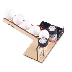 Electronic ball launcher - educational toy (kit for self-assembly)