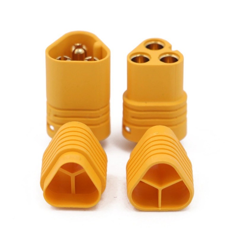 MT60 - 3-pin high-current connector (plug + socket + cover) - 5 pairs