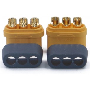 MR60 - 3-pin high-current connector (plug + socket + cover)