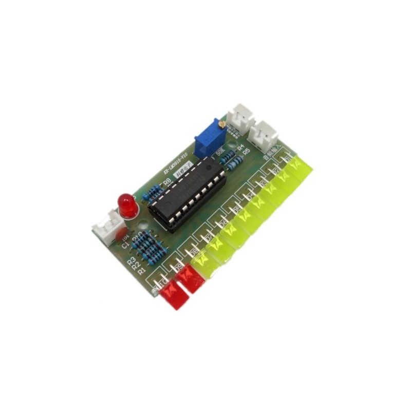 Audio level indicator module with LM3915 chip (kit for self-assembly)