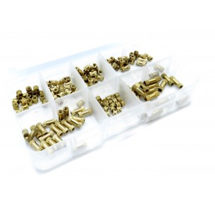 A set of threaded inserts (insert for 3D printing) M3 - 150 pieces