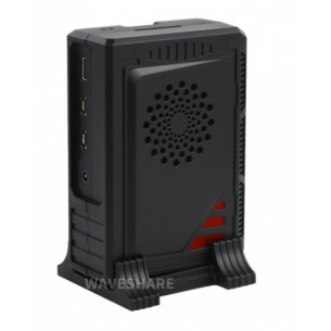 PI4-CASE-F - case for Raspberry Pi 4 with a fan (black)