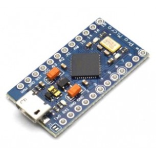 Board with ATmega32U4 microcontroller compatible with Arduino Pro Micro