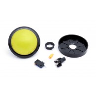 Big Round Push Button - a large, round button with LED backlight, 100mm (white)