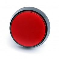 Arcade Button - duży, okrągły przycisk z podświetleniem LED, 60mm (czerwony)