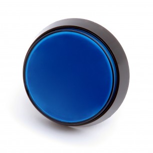 Arcade Button - duży, okrągły przycisk z podświetleniem LED, 60mm (niebieski)