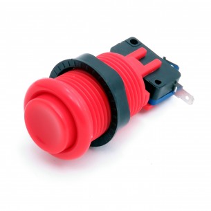 Arcade Push Button - 33mm round button (red)