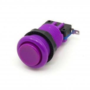 Arcade Push Button - 33mm round button (purple)