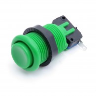 Arcade Push Button - 33mm round button (green)