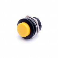 Momentary Push Button - round button 16mm (yellow)