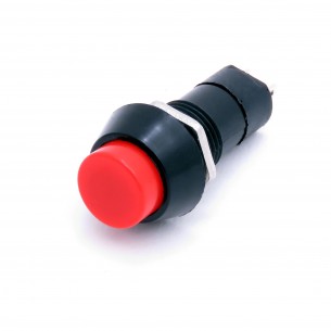 Momentary Push Button - okrągły przycisk chwilowy 12mm (czerwony)