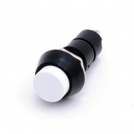 Momentary Push Button - round button 12mm (white)