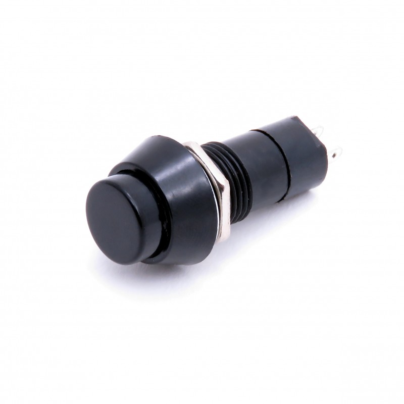 Self-locking Push Button - okrągły przycisk bistabilny 12mm (czarny)