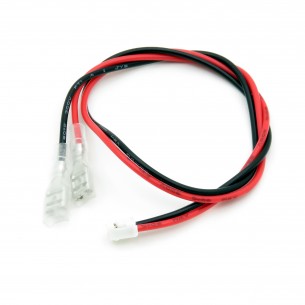 Cable with JST PH 2.0 2-pin plug and 4.8mm flat connector