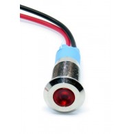 Waterproof LED indicator light 9-12V 8mm (red)