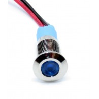 Wodoodporna kontrolka LED 9-12V 8mm (niebieska)